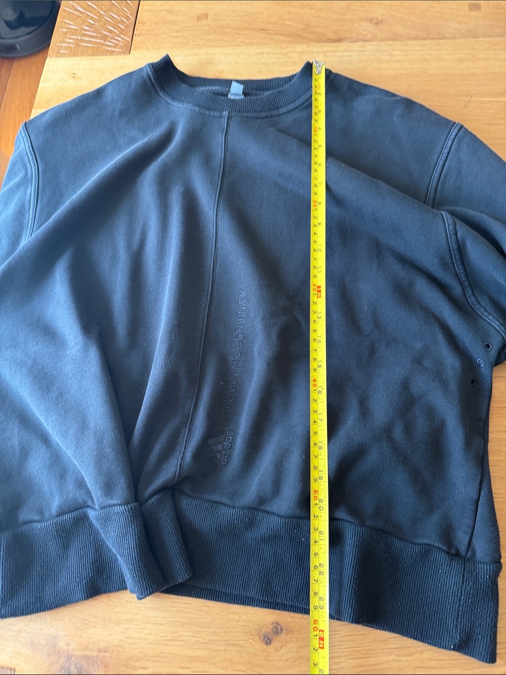 Adidas by Stella McCartney Black Crew Oversize Dolman Sleeve Sweatshirt